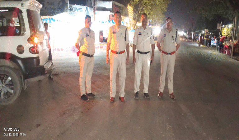 दीपावली पर्व को मद्देनज़र रखते हुए उरगा पुलिस द्वारा सघन पेट्रोलिंग