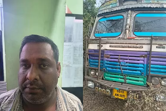 रायगढ़ पुलिस का बड़ा खुलासा: फर्जी नंबर प्लेट लगाकर धान परिवहन, ट्रक मालिक पर केस दर्ज