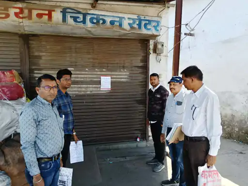 1 लाख टैक्स बकाया, शारदा विहार में दुकान सील