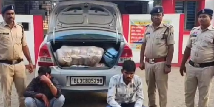 CG NEWS : 54 लाख का गांजा कार से बरामद जशपुर जिले में तस्करी नाकाम…