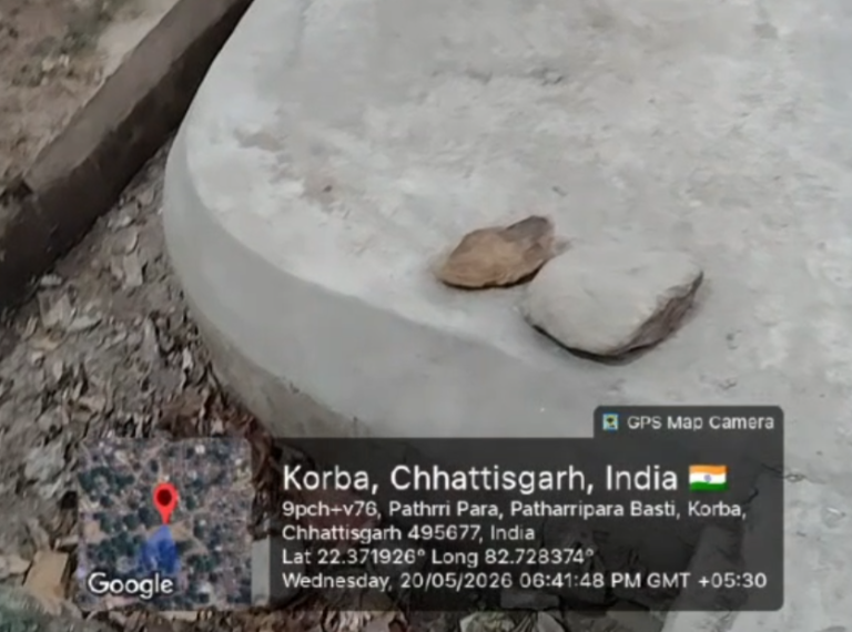 इंजीनियर व ठेकेदार की मिली भगत से सड़क चढ़ गई भ्रष्टाचार की भेंट