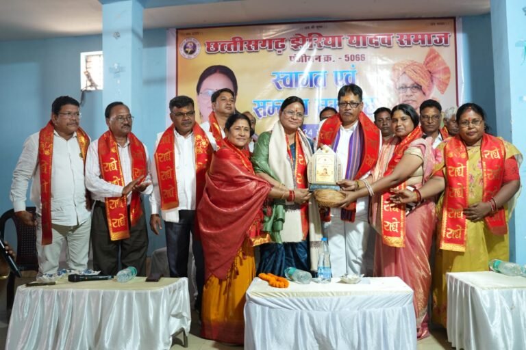 शारदा विहार में झेरिया यादव समाज का प्रांतीय सम्मान समारोह संपन्न