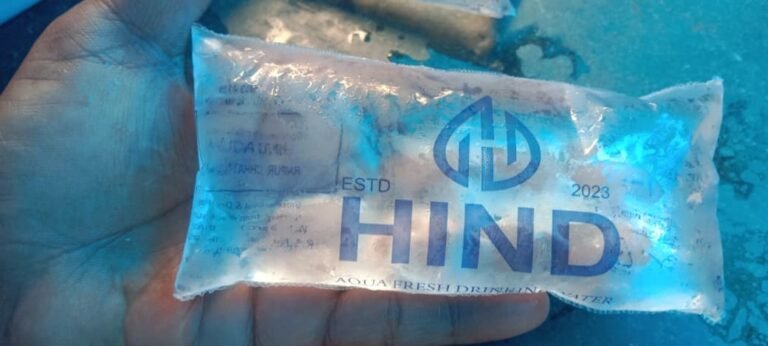 कोरबा में जनता की सेहत से खिलवाड़: ‘हिन्द एक्वा’ नाम से बिक रहा बिना डेट और बिना पते का संदिग्ध पानी पाउच, अधिकारी कब लेंगे संज्ञान?