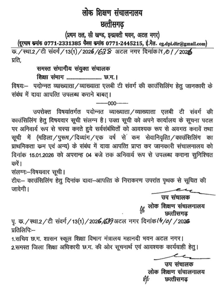 प्रमोशन का आदेश निकले 6 माह लेकिन काउंसलिंग अब तक नही…! आज से खुले स्कूलों के पट, कोरबा के दर्जनों पदोन्नत व्याख्याता पदस्थापना को तरसे