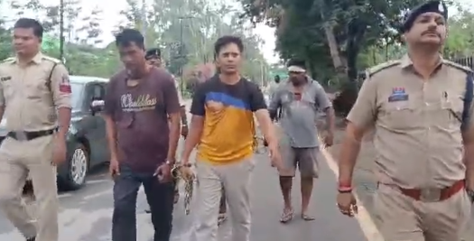 कोरबा: लूट और मारपीट के 4 आरोपियों का निकला जुलूस, 60 हजार कैश बरामद