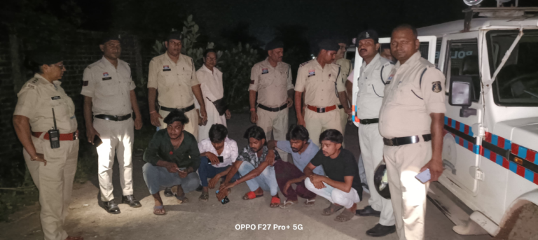 * कोतवाली जांजगीर पुलिस की ताबड़तोड़ कार्यवाही 10 जुआरी गिरफ्तार, ₹18 हजार जब्त