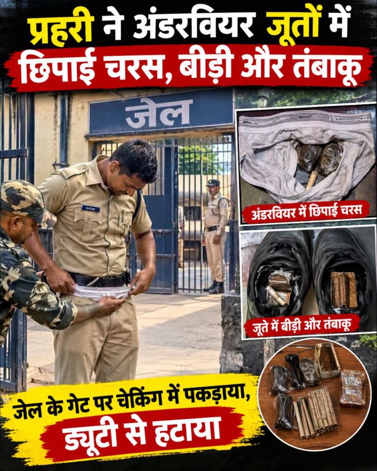 Indore News: जिला जेल में कैदियों तक नशा पहुंचाने की कोशिश! जेल प्रहरी के कपड़ों और जूतों से मिले बीड़ी-तंबाकू के पैकेट